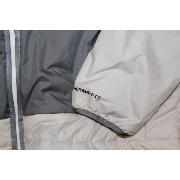 NWT NIKE MEN'S THERMA FULL-ZIP HOODED WINTER/SPRING/FALL JACKET GRAY XXL - Picture 2 of 7